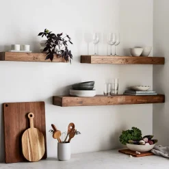 West Elm Emmerson® Reclaimed Wood Floating Wall Shelves (–)