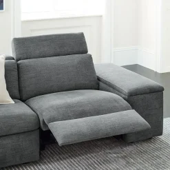 West Elm Enzo 3-Piece Reclining Chaise Sectional w/ Storage (108")