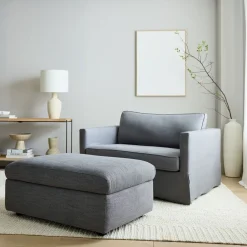 West Elm Enzo Storage Ottoman