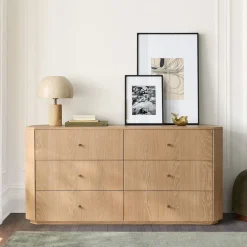 West Elm Essex Cerused 6-Drawer Dresser (60")