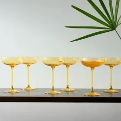 West Elm Estelle Colo Glass Champagne Coupe (Set of 6)
