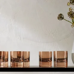 West Elm Estelle Colored Glass Rocks Glass (Set of 6)