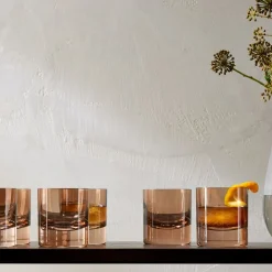West Elm Estelle Colored Glass Rocks Glass (Set of 6)