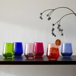 West Elm Estelle Colo Glass Stemless Wine Glass (Set of 6)