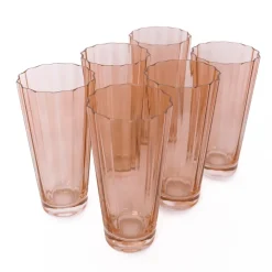 West Elm Estelle Colored Glass Sunday Highball Glass Sets