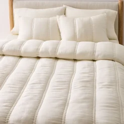 West Elm European Flax Linen Comforter & Shams