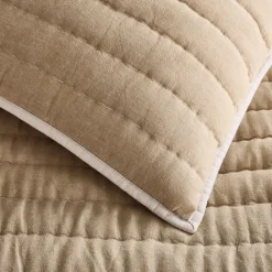 West Elm European Flax Linen Cotton Pick Stitch &