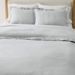 West Elm European Flax Linen Merrow Edge Duvet Cover & Shams