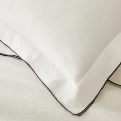 West Elm European Flax Linen Merrow Edge Duvet Cover & Shams