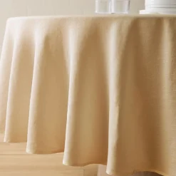 West Elm European Linen Round Tablecloth