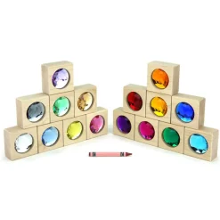 Kids West Elm Everwood Friends Large Gem Block Collection w/ Tray