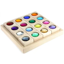 Kids West Elm Everwood Friends Large Gem Block Collection w/ Tray