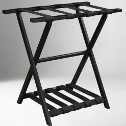 West Elm Extra Tall Luggage Rack with Shelf