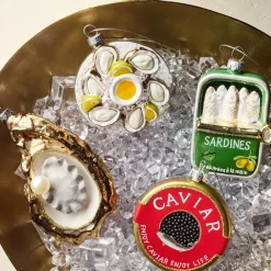 West Elm Fancy Food Glass Ornaments
