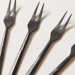 West Elm Farmhouse Pottery Forged Appetizer Forks (Set of 4)