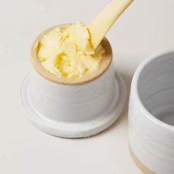 West Elm Farmhouse Pottery Silo Butter Keeper