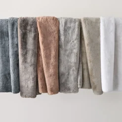 West Elm Faux Fur Chinchilla Throw