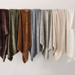West Elm Faux Fur Plush Throw
