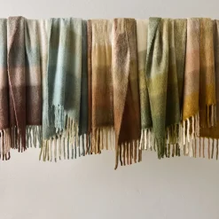 West Elm Faux Mohair Framed Ombre Throw