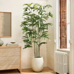 West Elm Faux Potted Bamboo Palm Tree (7')