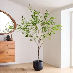 West Elm Faux Potted Eucalyptus Tree