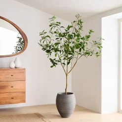 West Elm Faux Potted Laurel Tree w/ Planter