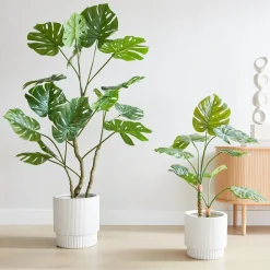 West Elm Faux Potted Monstera Plant