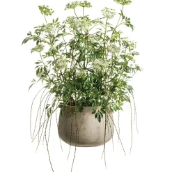 West Elm Faux Potted Queen Anne's Lace and Willow Plant