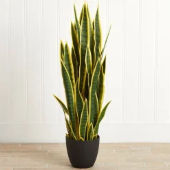 West Elm Faux Potted Sansevieria Plant