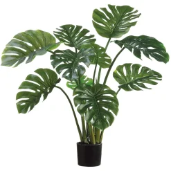 West Elm Faux Potted Split Philo Plant