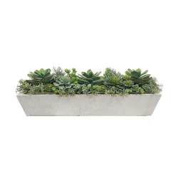 West Elm Faux Potted Succulents w/ Planter