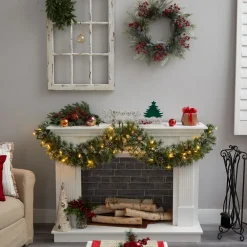 West Elm Faux Snow Christmas Garland