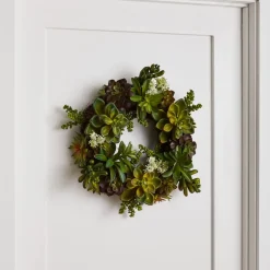 West Elm Faux Succulent Wreath