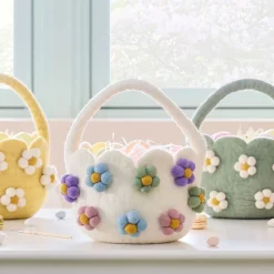 West Elm Felt Daisy Easter Baskets