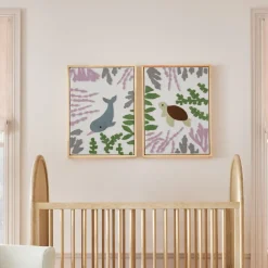 West Elm Felt Narwhal Framed Wall Art