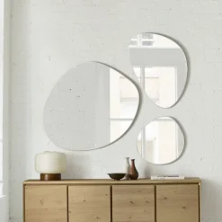 West Elm Fenny Frameless Tear Drop Wall Mirrors