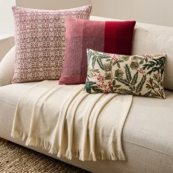 West Elm Festive Berries & Throw Set