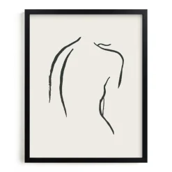 West Elm Figure Study I Framed Wall Art by Minted for