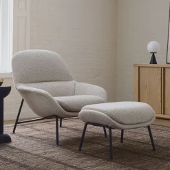 West Elm Fillmore Mid-Century Ottoman