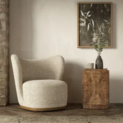 West Elm Finlo Burled Side Table (–)