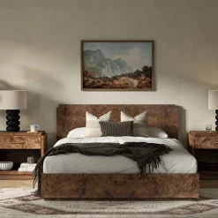 West Elm Finlo Burled Wood Nightstand (28")