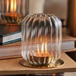 West Elm Fleck Kira Glass Lantern