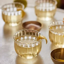 West Elm Fleck Kira Small Glass Cups (Set of 4)