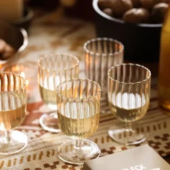West Elm Fleck Kira Wine Glasses (Set of 4)