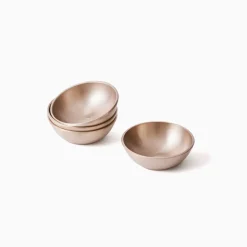 West Elm Fleck Luxe Kansa Dip Bowls (Set of 4)