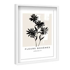 West Elm Fleurs Bohemes Daisies Framed Shadowbox Wall Art