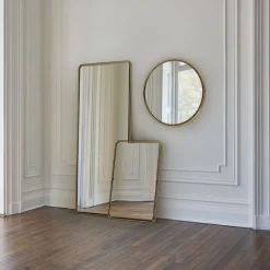 West Elm Floating Frame Metal Floor Mirror