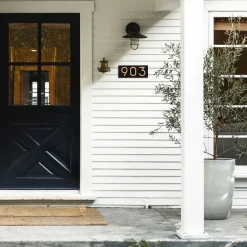 West Elm Floating Horizontal Number Sign
