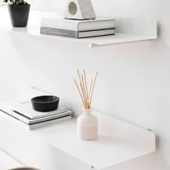 West Elm Floating Lines Single Shelves - White