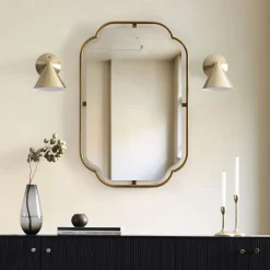West Elm Floating Metal Frame Wall Mirror